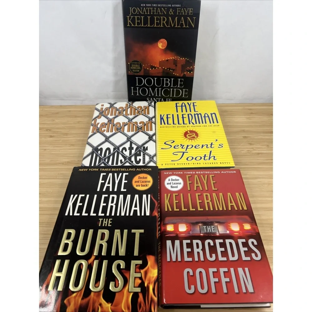 Jonathan & Faye Kellerman Mystery Thriller Hardcover Books w/ DJ Lot‎ (5)